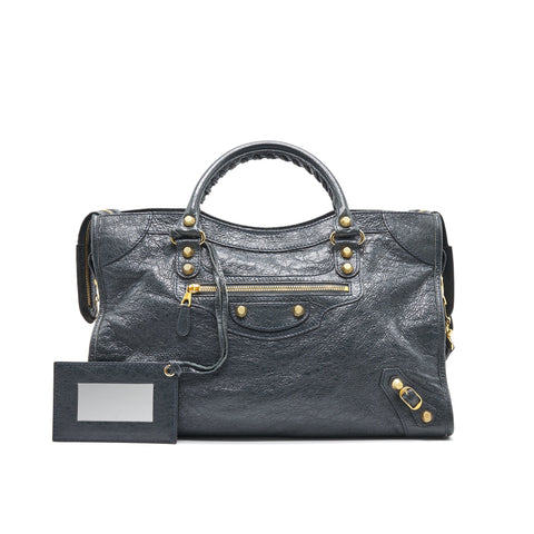 balenciaga Giant City Olive Grey GHW