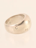 Chanel Logo Ring Silver