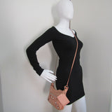 BALENCIAGA Hip Crossbody Bag in Pink Leather