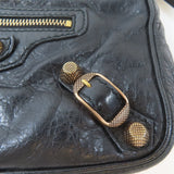balenciaga Hip Bag金扣肩背袋黑色