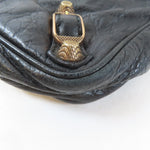 balenciaga Hip Bag金扣肩背袋黑色