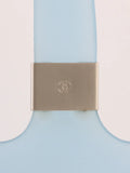 Chanel Logo Rubber Tote Bag Clear Blue