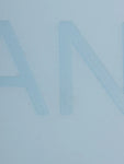 Chanel Logo Rubber Tote Bag Clear Blue