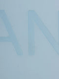 Chanel Logo Rubber Tote Bag Clear Blue