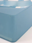 Chanel Logo Rubber Tote Bag Clear Blue