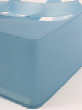 Chanel Logo Rubber Tote Bag Clear Blue
