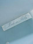 Chanel Logo Rubber Tote Bag Clear Blue