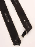 Chanel Logo Ribbon Brooch Black