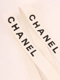 Chanel Logo Suspenders White