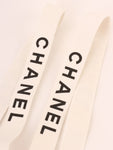 Chanel Logo Suspenders White