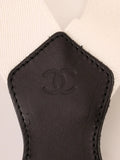 Chanel Logo Suspenders White