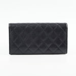 Chanel Long Wallet Caviar Black