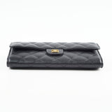 Chanel Long Wallet Caviar Black
