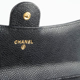 Chanel Long Wallet Caviar Black