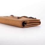 balenciaga City Long Wallet Dark Beige