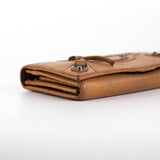 balenciaga City Long Wallet Dark Beige