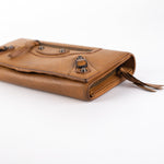 balenciaga City Long Wallet Dark Beige