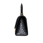 balenciaga balenciaga Crocodile Embossed Hourglass XS Bag
