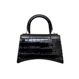balenciaga balenciaga Crocodile Embossed Hourglass XS Bag