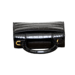balenciaga balenciaga Crocodile Embossed Hourglass XS Bag