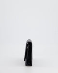 *HOT* Chanel Black and Gold Wallet on Chain Bag in Python with Ruthenium Hardware