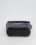 *FIRE PRICE* Chanel Blue & Black Small Gabrielle Bag in Lambskin Leather with Mixed Hardware