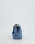 *HOT* Chanel Coco Crush Mini Square Flap Bag in Denim with Brushed Gold Hardware