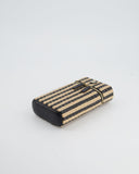 *HOT* Chanel Raffia Vanity 21P Beige and Black Cross-Body Bag with Champagne Gold Hardware