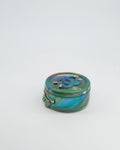 *HOT* Chanel Rainbow Green Filigree PVC CC Mini Round Crossbody Bag with Silver Hardware