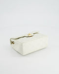 *RARE* Chanel Vintage White Caviar Mini Square Flap Bag with 24K Gold Hardware
