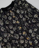 *HOT* Chanel 18C Navy Tweed Jacket with White Floral Embroideries and Crystal Bronze Buttons FR 42 (UK 14) RRP ¬£4800