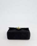 *HOT* Chanel Vintage Satin Black Mini Square Flap Bag with 24K Gold Hardware