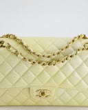 *RARE* Chanel Lemon Sobert Shimmer Medium Classic Double Flap Bag in Iridescent Calfskin Gold Hardware  RRP ¬£8,530