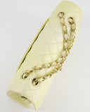 *RARE* Chanel Lemon Sobert Shimmer Medium Classic Double Flap Bag in Iridescent Calfskin Gold Hardware  RRP ¬£8,530