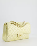 *RARE* Chanel Lemon Sobert Shimmer Medium Classic Double Flap Bag in Iridescent Calfskin Gold Hardware  RRP ¬£8,530