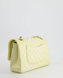 *RARE* Chanel Lemon Sobert Shimmer Medium Classic Double Flap Bag in Iridescent Calfskin Gold Hardware  RRP ¬£8,530