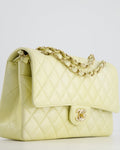 *RARE* Chanel Lemon Sobert Shimmer Medium Classic Double Flap Bag in Iridescent Calfskin Gold Hardware  RRP ¬£8,530