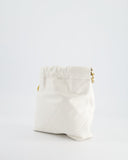 *HOT* Chanel Mini 22 Bag in White Calfskin with Gold Hardware