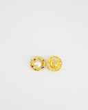 *RARE* Yves Saint Laurent Pearl Rhinestone Brooch and Earrings Set