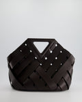 *FIRE PRICE* Bottega veneta Chocolate Medium Intreccio Point Bag in Calfskin Leather with Leather Hardware RRP £2750