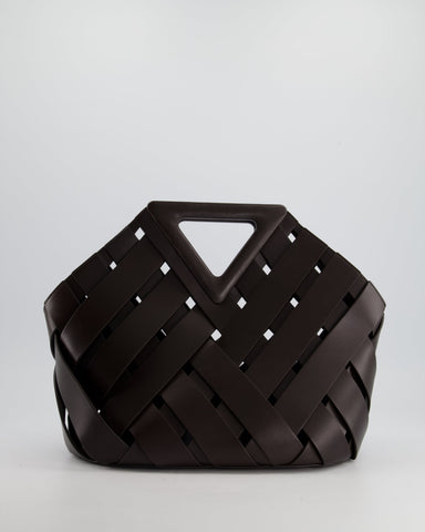 *FIRE PRICE* Bottega veneta Chocolate Medium Intreccio Point Bag in Calfskin Leather with Leather Hardware RRP £2750