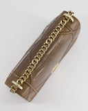 *RARE* Christian Dior Brown Medium Diorama Bag in Lizard Leather with Champagne Gold Hardware