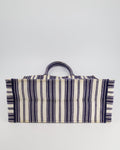 *FIRE PRICE* Christian Top quality Dior Navy & White La Canvas Porto Cervo Edition Book Tote