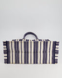 *FIRE PRICE* Christian Top quality Dior Navy & White La Canvas Porto Cervo Edition Book Tote
