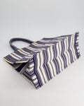 *FIRE PRICE* Christian Top quality Dior Navy & White La Canvas Porto Cervo Edition Book Tote
