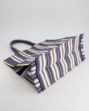 *FIRE PRICE* Christian Top quality Dior Navy & White La Canvas Porto Cervo Edition Book Tote