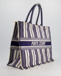 *FIRE PRICE* Christian Top quality Dior Navy & White La Canvas Porto Cervo Edition Book Tote