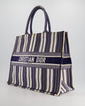 *FIRE PRICE* Christian Top quality Dior Navy & White La Canvas Porto Cervo Edition Book Tote