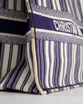 *FIRE PRICE* Christian Top quality Dior Navy & White La Canvas Porto Cervo Edition Book Tote