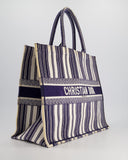 *FIRE PRICE* Christian Top quality Dior Navy & White La Canvas Porto Cervo Edition Book Tote